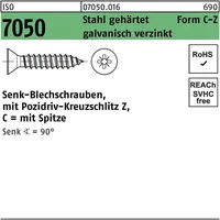 Industrial Quality Supplies ISO 7050 Form CZ Senkkopf-Blechschraube VG