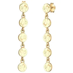 Elli Hänger Plättchen Antik Trend Blogger 925 Silber Ohrringe   Damen 