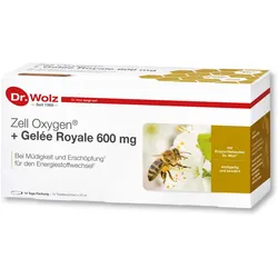 Zell Oxygen + Gelée Royale 600 mg von Dr. Wolz, natürliche Enzym-Hefezellen, für Leistung und Energie