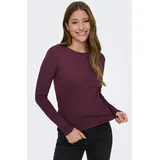Only Onlriley O-Neck Dunkelrot S