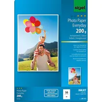 Sigel Fotopapier IP711 DIN A4 hochglänzend 200 g/qm 50 Blatt