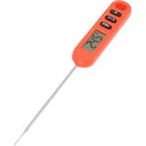 Digitales Sofort-fleischthermometer Mit Langer Sonde – Ideal Zum Grillen Und Kochen, Rot