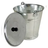 Buri Putzeimer Zinkeimer 12L Silber