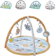 Chipolino Spielbogen Tiere Musikfunktion, 5 Hängespielzeuge, Krabbeldecke beige