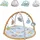 Chipolino Spielbogen Tiere Musikfunktion, 5 Hängespielzeuge, Krabbeldecke beige