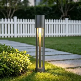 doporro Wegeleuchte grau ⌀120xH700mm IP65 10W 3000K wetterfest
