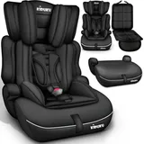 KIDUKU KIDUKU® Autokindersitz Kinderautositz Autositz Kindersitz 9-36kg Gruppe 1+2+3 Schwarz - Schwarz