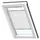 VELUX Plissee Dekor Klassik Weiß 1256 Faltstore, C02 1256K (Farbe: - 1256K, Farbe Schiene: Premium