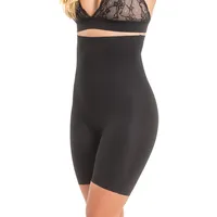 Magic Bodyfashion Magic Maxi Sexy Hi-Bermuda Schwarz XX-Large) Damen