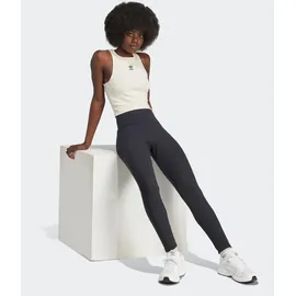 adidas Leggings ADIDAS ORIGINALS "ESSENTIALS HIGH-WAIST", Damen, Gr. XL, N-Gr, schwarz (schwarz, normal, gr.), Obermaterial: 43% Baumwolle, 43% Viskose, 14% Elasthan, Hosen Leggings, weiches und stretchiges Material, hoher Bund, ohne Verschluss