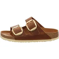 Birkenstock Arizona Big Buckle Nubukleder geölt schmal cognac 37