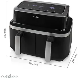 Nedis KAAF320 Heißluftfritteuse 4,2 l schwarz