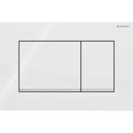 Geberit Sigma30 Betätigungsplatte für 2-Mengen-Spülung weiß/hochglanz-verchromt 115.883.KJ.1