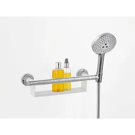 Hansgrohe Unica Haltegriff Comfort mit Ablage und Brausehalter weiß/chrom
