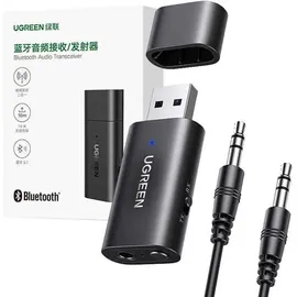 UGREEN USB 2.0 auf 3,5mm Bluetooth-Sender/Empfänger-Adapter mit Audiokabel
