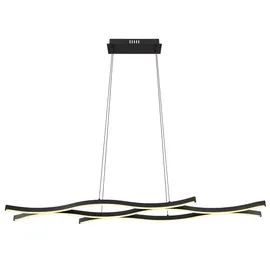 GLOBO Geronimo 1-flg. LED 18 cm rund schwarz