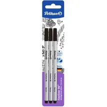 Pelikan Fineliner schwarz 3 Stück, 1 Set