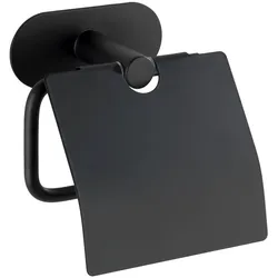 WENKO Toilettenpapierhalter Orea Edelstahl Schwarz