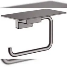 Hansgrohe AddStoris Papierrollenhalter mit Ablage, brushed black