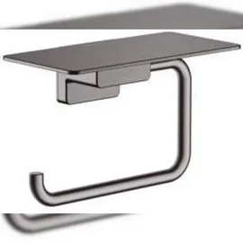 Hansgrohe AddStoris Papierrollenhalter mit Ablage, brushed black