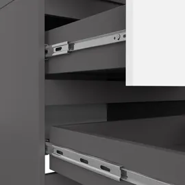 akord furniture factory Kleiderschrank Akord 60 x 180 x 51 cm Weiß/Grau