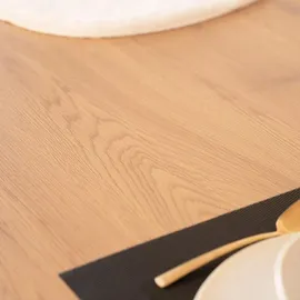 Home Deluxe – Esstisch-set Avencia mit 8 Stühlen Paku Anthrazit - Farbe: Light Oak, Maße: 240 x 76 x 120 cm, U-fuß I Essgruppe Ausziehtisch Es... - Braun