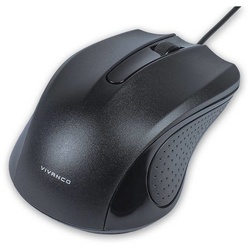 Vivanco Kompakte 3 Tasten Maus 1000 dpi, schwarz (36637) Maus