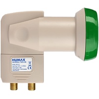 Humax Green Power LNB 322 universal Twin 40mm, LNB, Beige, Grün