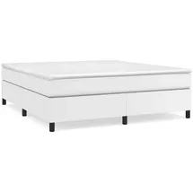 vidaXL Bettgestell Weiß 180x200 cm Kunstleder