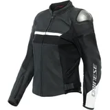 Dainese Rapida, Lederjacke Damen - Matt-Schwarz/Matt-Schwarz/Weiß - 50