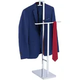 Relaxdays Herrendiener Silber 102 x 46 x 32 cm