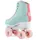 Rio Roller Script Rollschuhe in Teal/Coral 38