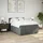 vidaXL Boxspringbett 140 x 200 cm Dunkelgrau