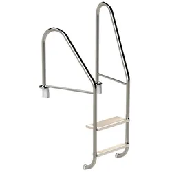 Eichenwald Poolleiter Modell 07 Marina Öffentlich Einbauhalterung Beckentiefe 780mm 2 Stufen
