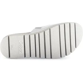 Gabor Pantolette silber metallic 63.745.61 für Damen, silber, Größe 42 EU