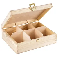 Creative Deco Teebox Holz aus Natürliches Kiefernholz | 21