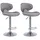 CLP Barhocker Las Vegas V2 Stoff Hellgrau 2er Set
