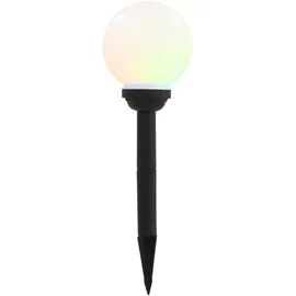 vidaXL Außenleuchte Kunststoff 15 cm 4er Set RGB weiß