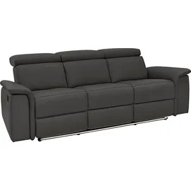 PLACES OF STYLE »Pareli 229cm, manuelle u. elektr. Relaxfunktion in 2 Sitzen«, USB, KT-Verstellung, LED Beleuchtung, in Echtleder, Kunstleder, Web