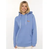 Zwillingsherz Kleiner Dackel Hoodie Blau L/XL
