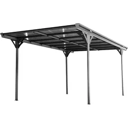 Westmann Aluminium Flachdach Carport Helsinki | Anthrazit | 503x305x232 cm