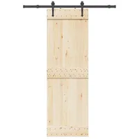 VidaXL Schiebetürbeschlag-Set 152,5 cm Stahl Schwarz