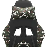 vidaXL Gaming-Stuhl Drehbar Schwarz und Tarnfarben