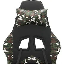 vidaXL Gaming-Stuhl Drehbar Schwarz und Tarnfarben
