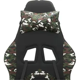 vidaXL Gaming-Stuhl Drehbar Schwarz und Tarnfarben
