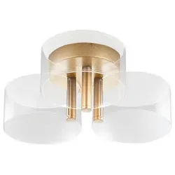 NOVA LUCE Deckenleuchte »Gatlin«, LED, 21 W, Höhe: 15,2 cm, goldfarben