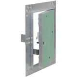 Wiltec Revisionsklappe Aluminium 20 x 30 cm mit 12,5 mm Gipskartoneinlage Grau