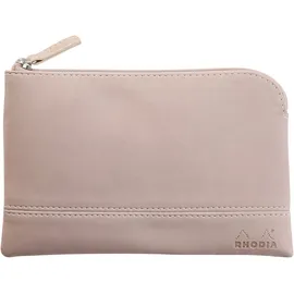 Rhodia Etui Kunstleder Reißverschluss, 11x17 cm Hauch von Rosa 116530C