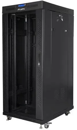 Lanberg FF01-8027-12BL Rack 27U Freistehendes Gestell Schwarz