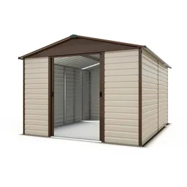 YardMaster Brandenburg 1012 2,85 x 3,67 m braun/taupe inkl. Bodenrahmen
